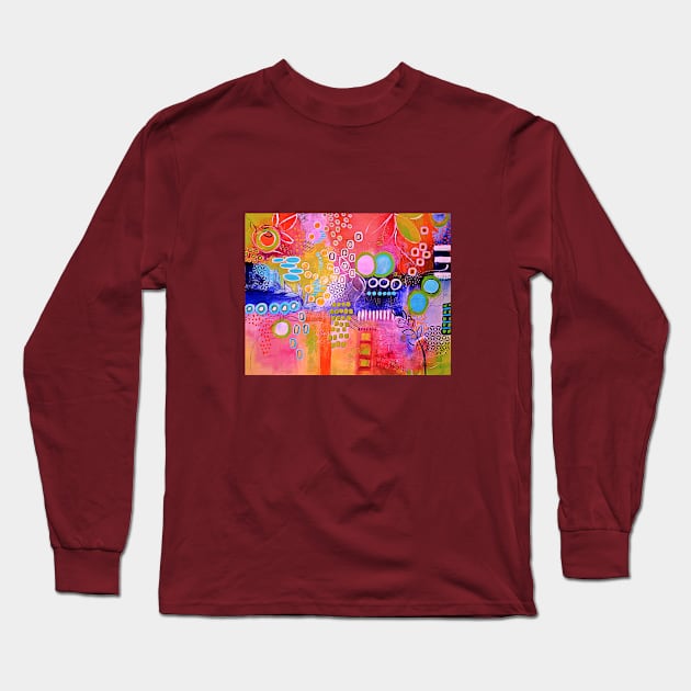 Happines 7 Long Sleeve T-Shirt by Design-Arte